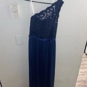 Navy blue bridesmaid dress